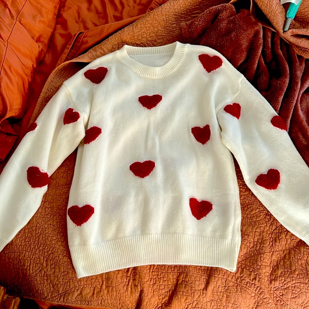 Oversized Valentine’s Day sweater!